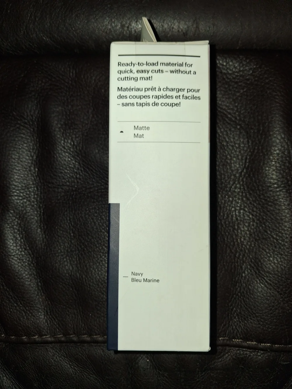 Cricut Matte Smart Iron-On in White and Navy Accent